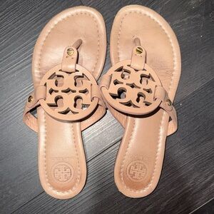 Tory Burch Beige Leather Sandals